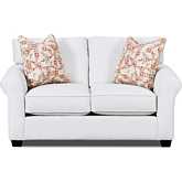 Collins 79" Full Air Mattress Sleep Sofa in Glacier Off White Chenille Fabric